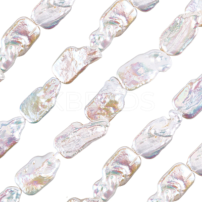 1 Strand Natural Keshi Pearl Beads Strands PEAR-PA0001-04-1