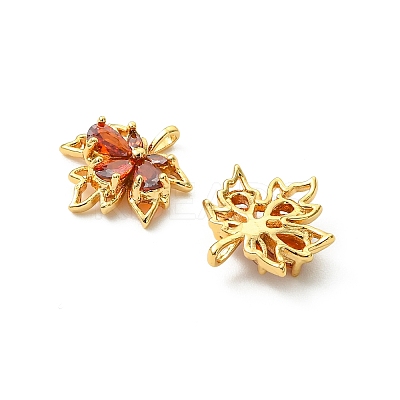SHEGRACE Brass Cubic Zirconia Charms XGRQ3P967-614G-1