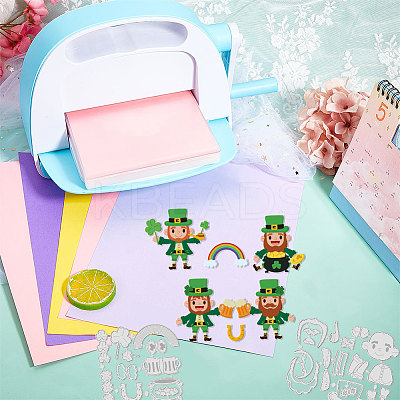 Saint Patrick's Day Carbon Steel Cutting Dies Stencils DIY-WH0309-1613-1