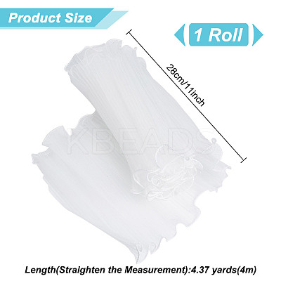 Polyester Flower Bouquet Wrapping Mesh Paper ORIB-WH0002-05A-1