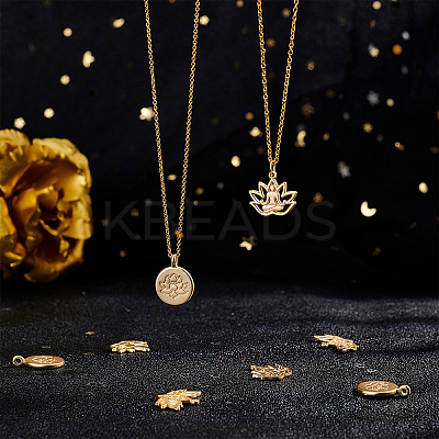 30Pcs 3 Style Tibetan Style Alloy Yoga Theme Pendants FIND-BC0002-67-1