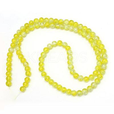 Baking Paint Crackle Glass Bead Strands CCG-S001-10mm-04-1