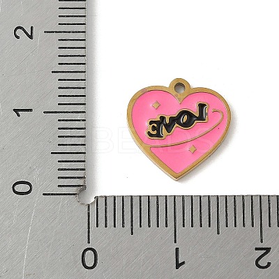 304 Stainless Steel Enamel Charms LS-STAS-P388-19B-G-1