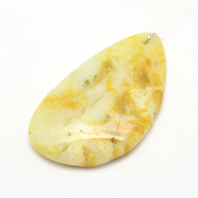 Natural Chrysoprase Pendants G-G694-B-23-1