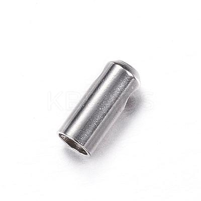 Tarnish Resistant 202 Stainless Steel Cord Ends STAS-P091-15-1