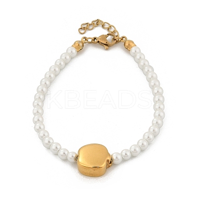 Plastic Imitation Pearl Beads Bracelets for Women BJEW-M056-11G-1