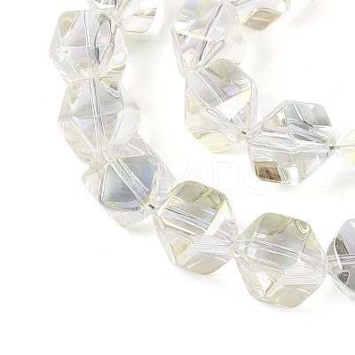 Electroplate Glass Beads Strands EGLA-T021-21D-1