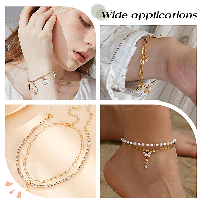 304 Stainless Steel Cable & Rolo Chain Bracelets BJEW-OC00001-1