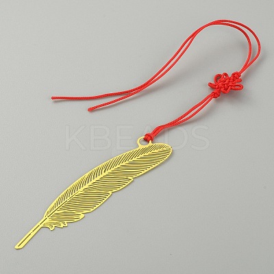 Brass Bookmarks AJEW-WH0322-02A-G-1