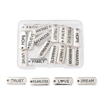 20Pcs 10 Styles Tibetan Style Alloy Pendants TIBE-FP0001-14-1