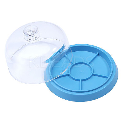 Dome Cloche Watch Parts Storage Boxes CON-WH0095-84-1