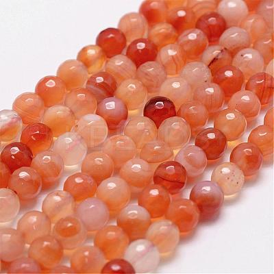 Natural Carnelian Beads Strands G-D840-34-8mm-1