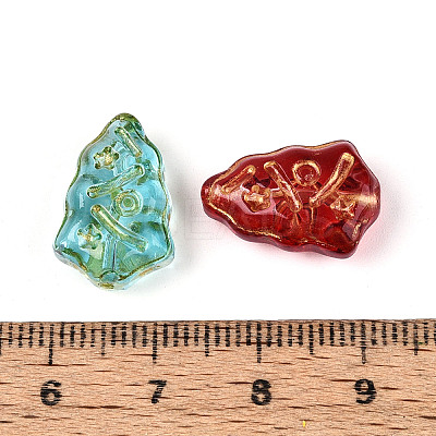 Baking Paint Transparent Glass Beads DGLA-N018-29-1