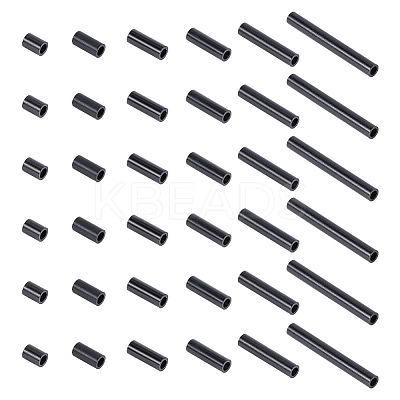 36Pcs 6 Styles 304 Stainless Steel Tube Beads STAS-AR0001-65-1