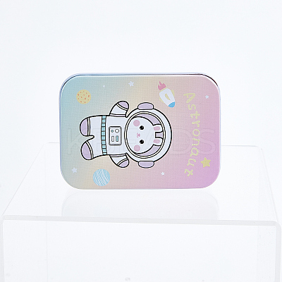4Pcs 4 Styles Tinplate Storage Box CON-CN0001-02-1