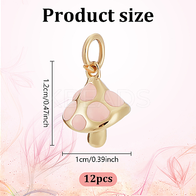 12Pcs Brass Enamel Charms KK-ME0002-91-1