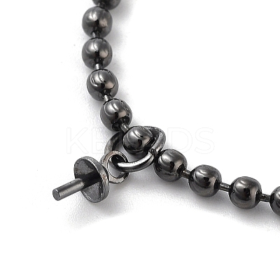 Brass Ball Chain Necklace Making NJEW-Q344-05B-1