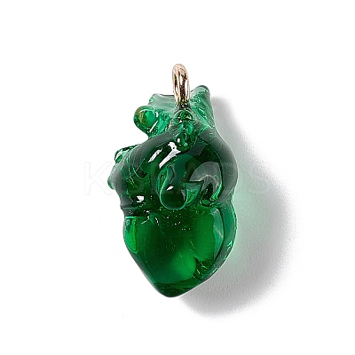 Transparent Resin Pendants LS-RESI-E028-01G-10-1