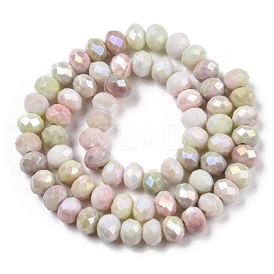 Ombre Effect Dyed Glass Beads Strands X-GLAA-C023-02-B03-1