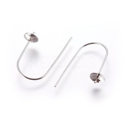 Tarnish Resistant 304 Stainless Steel Earring Hooks STAS-P237-13P-1