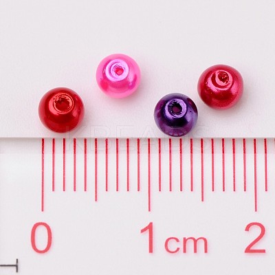 Valentine's Mix Glass Pearl Beads Sets HY-X006-4mm-10-1