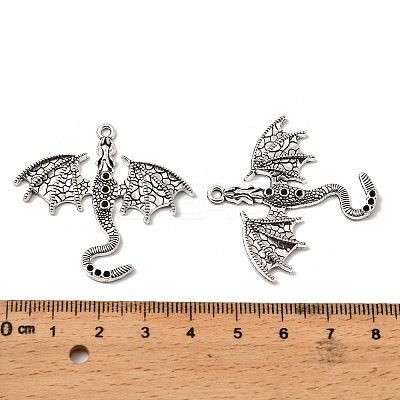 Tibetan Style Alloy Pendant Rhinestone Settings TIBEP-K001-01AS-1