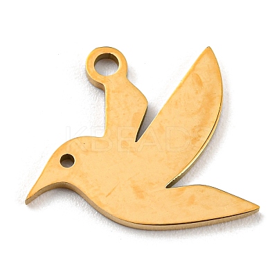 Golden Plated 304 Stainless Steel Pendants STAS-L271-01G-01-1