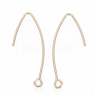 Brass Earring Hooks KK-N231-08-NF-1