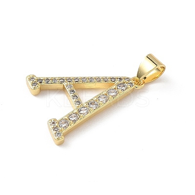 Brass Micro Pave Cubic Zirconia Pendants KK-L239-057G-1