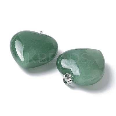 Natural Green Aventurine Pendants G-A259-02P-05-1