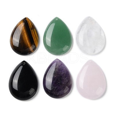 Natural Mixed Gemstone Pendants G-M416-08B-1