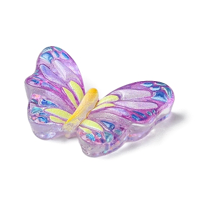 Spray Painted Resin Decoden Cabochons LS-RESI-C045-07D-1