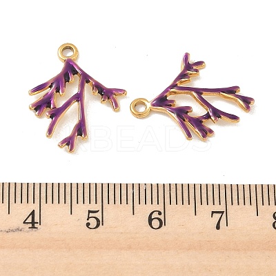 304 Stainless Steel Enamel Pendants STAS-Q119-12G-05-1