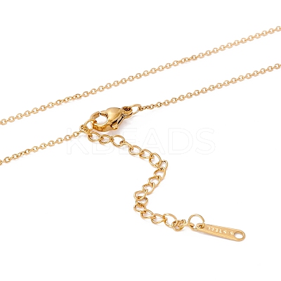 Hugging Human Infinity Love Pendant Necklace for Valentine's Day NJEW-C005-01G-1