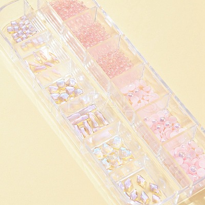 8 Style Glass Rhinestone Cabochons MRMJ-FS0001-02-1