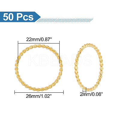 50Pcs Alloy Linking Rings FIND-UN0002-01G-1