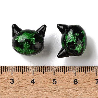 Handmade Foil Glass Beads LAMP-D005-01E-1