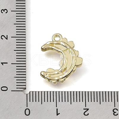 Brass with Plum Enamel Pendants RE-CBAE379-21LG-1