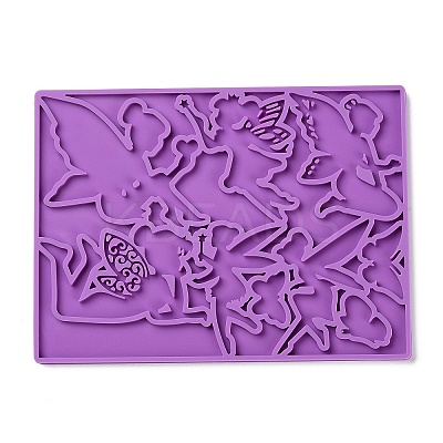 Fairy & Butterfly Cabochon DIY Silhouette Statue Silicone Molds SIMO-R002-06-1