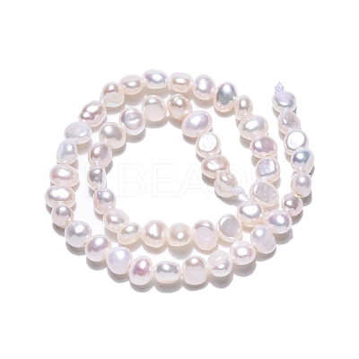 Natural Cultured Freshwater Pearl Beads Strands LS-PEAR-N014-03D-01-1