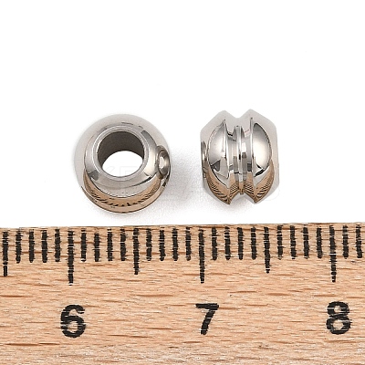 201 Stainless Steel Beads STAS-Z166-09P-1