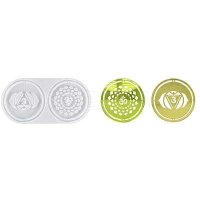 Meditation Yoga Pendants Cup Mat Silicone Molds DIY-B056-02A-1