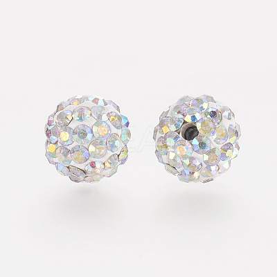 Polymer Clay Rhinestone Beads LS-RB-K050-8mm-C30-1