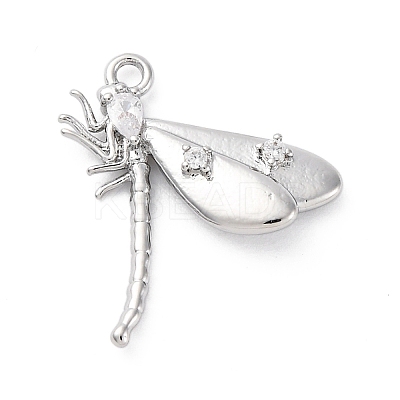 Brass Pave Cubic Zirconia Pendants KK-E793-27P-1