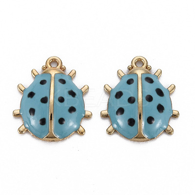 Alloy Enamel Pendants ENAM-N055-027D-NR-1