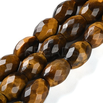 Natural Tiger Eye Beads Strands G-C135-J03-01-1