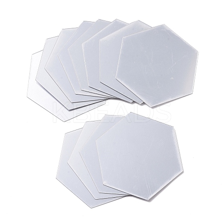 Hexagon Mirror Wall Stickers AJEW-XCP0002-07-1
