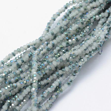 Electroplate Glass Beads Strands EGLA-J144-HP-C01-1