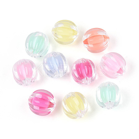 Transparent Acrylic Beads OACR-N147-01-1