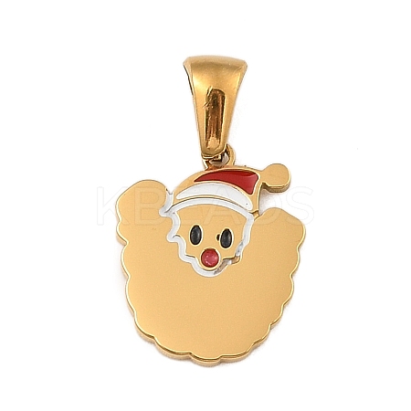 Christmas Theme 304 Stainless Steel Pendants STAS-R007-01U-G-1